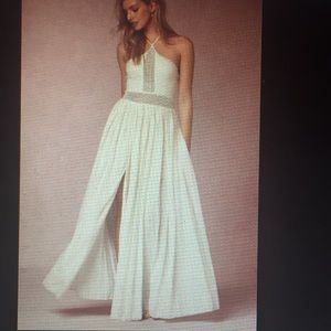 White maxi dress